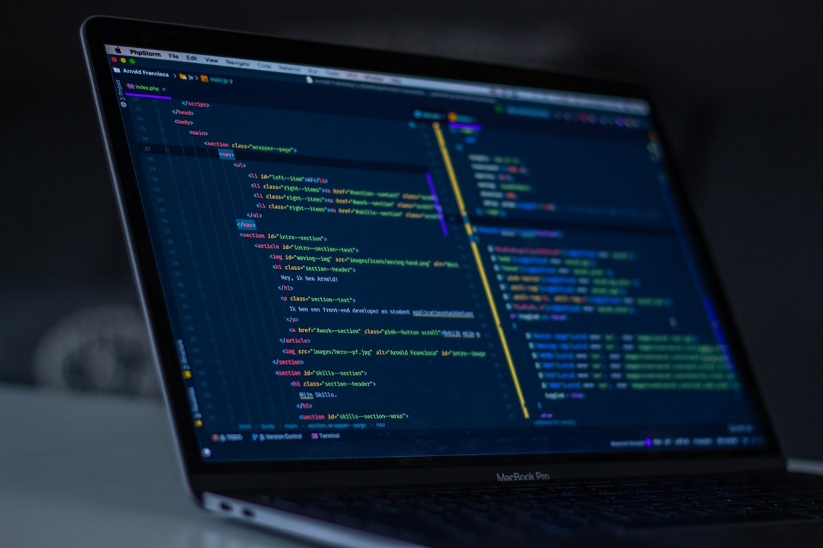 TypeScript code on screen
